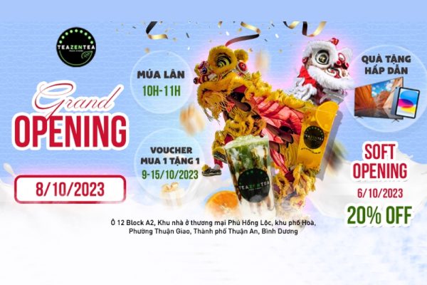 Khai trương Teazentea